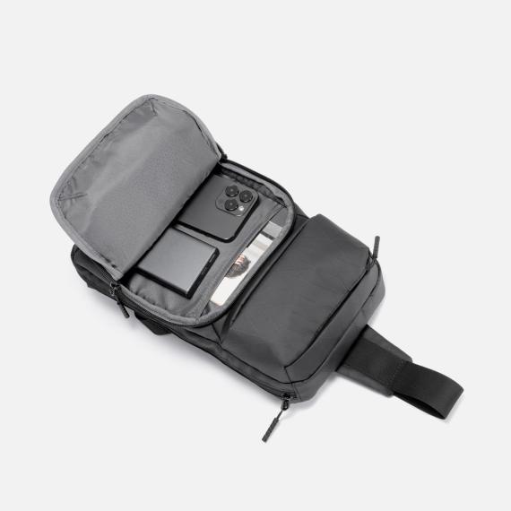 Рюкзак на одно плечо Jekko, черный