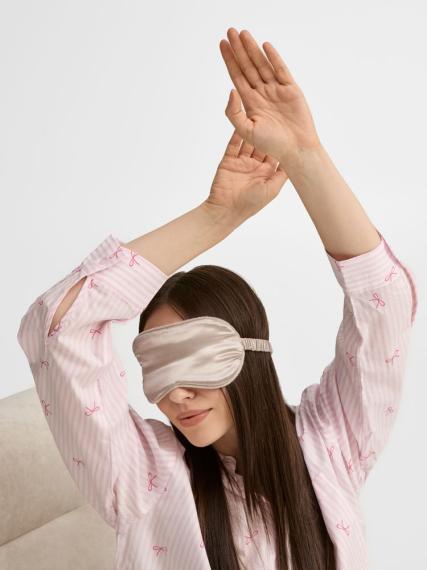 Двухстороняя маска для сна Veluto, серая