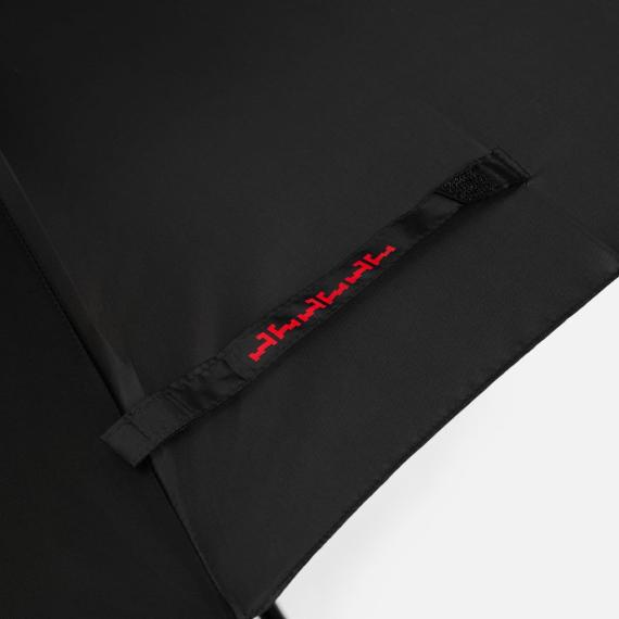 Зонт-трость Hidecolor с цветными спицами, черный с красным