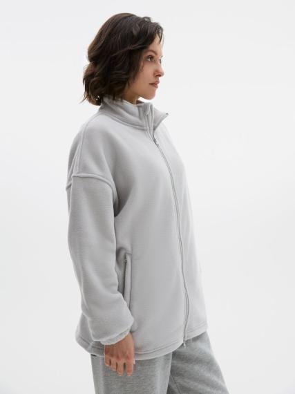 Куртка флисовая унисекс Nebo, светло-серая, размер XXL