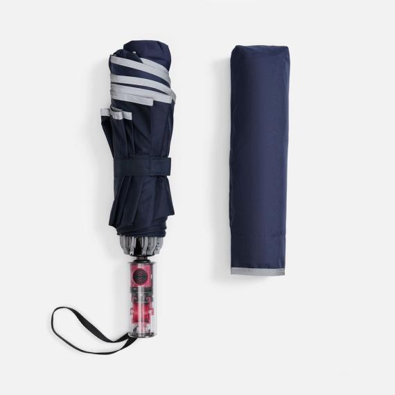 Зонт наоборот складной Futurum, темно-синий