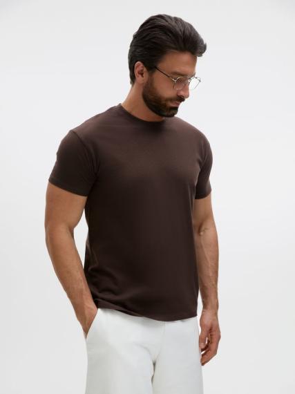 Футболка Regent 150 темно-коричневая (шоколад), размер M