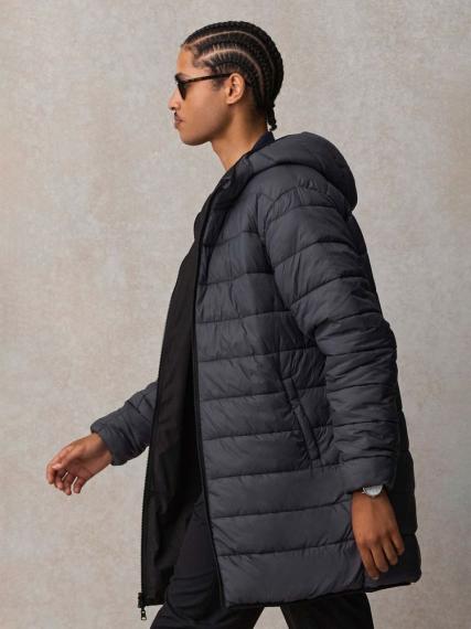 Куртка-парка унисекс Reverse, черная, размер XS