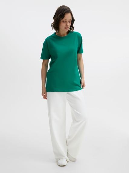 Футболка Regent 150 зеленая (изумрудная), размер M