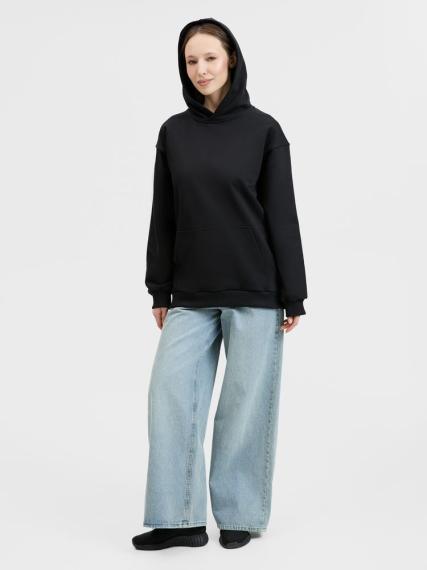 Худи унисекс оверсайз Songo, черное, размер XS/S