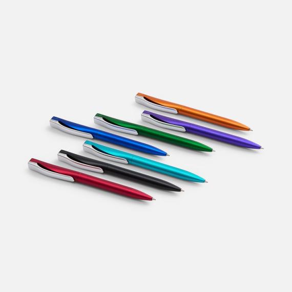 Ручка шариковая Pin Silver, черный металлик