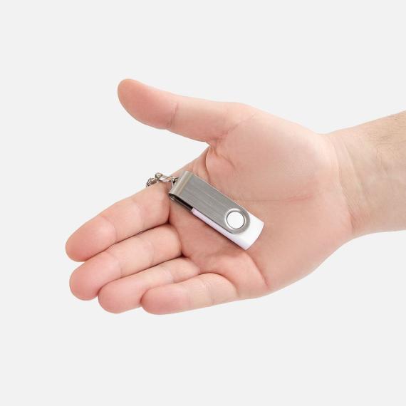 Флешка Twist, белая, 8 Гб