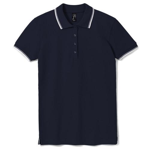  Рубашка поло женская Practice women 270, темно-синий/белый, размер XXL