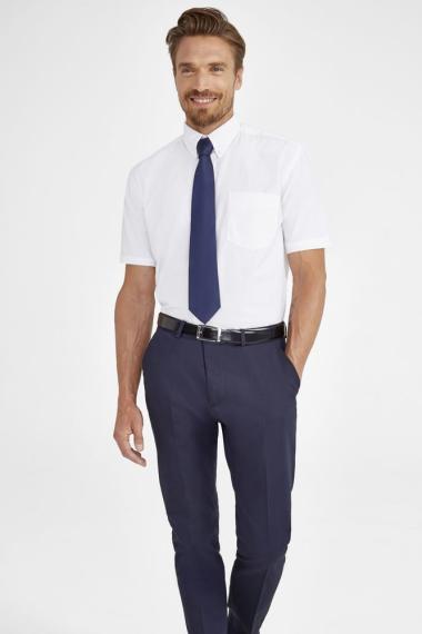 Рубашка мужская с коротким рукавом Brisbane голубая, размер XXL